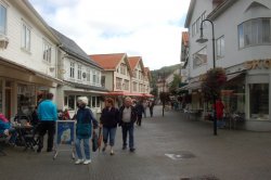 Die Fußgängerzone.